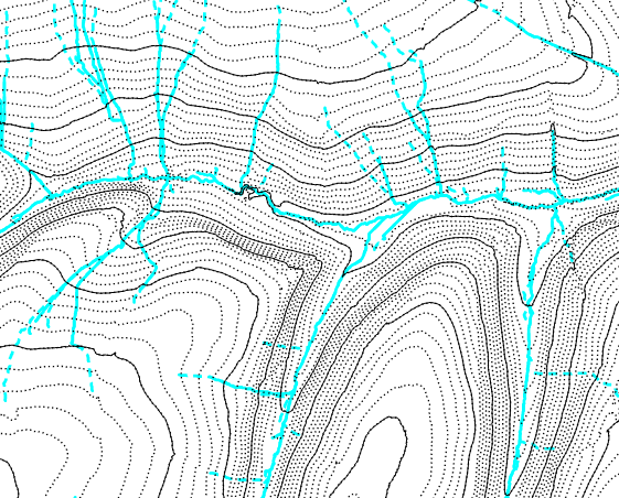 LiDAR driven stream-flow map